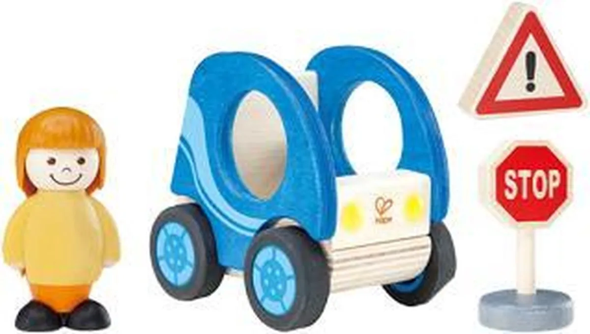 Hape Meine Kleine Welt Smart Car and Driver - Multicolor