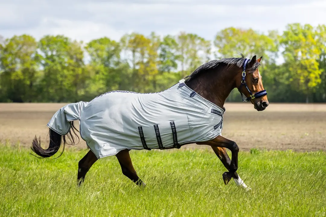Horsegear Hgprotect V2 Vliegendeken - 135cm Grijs