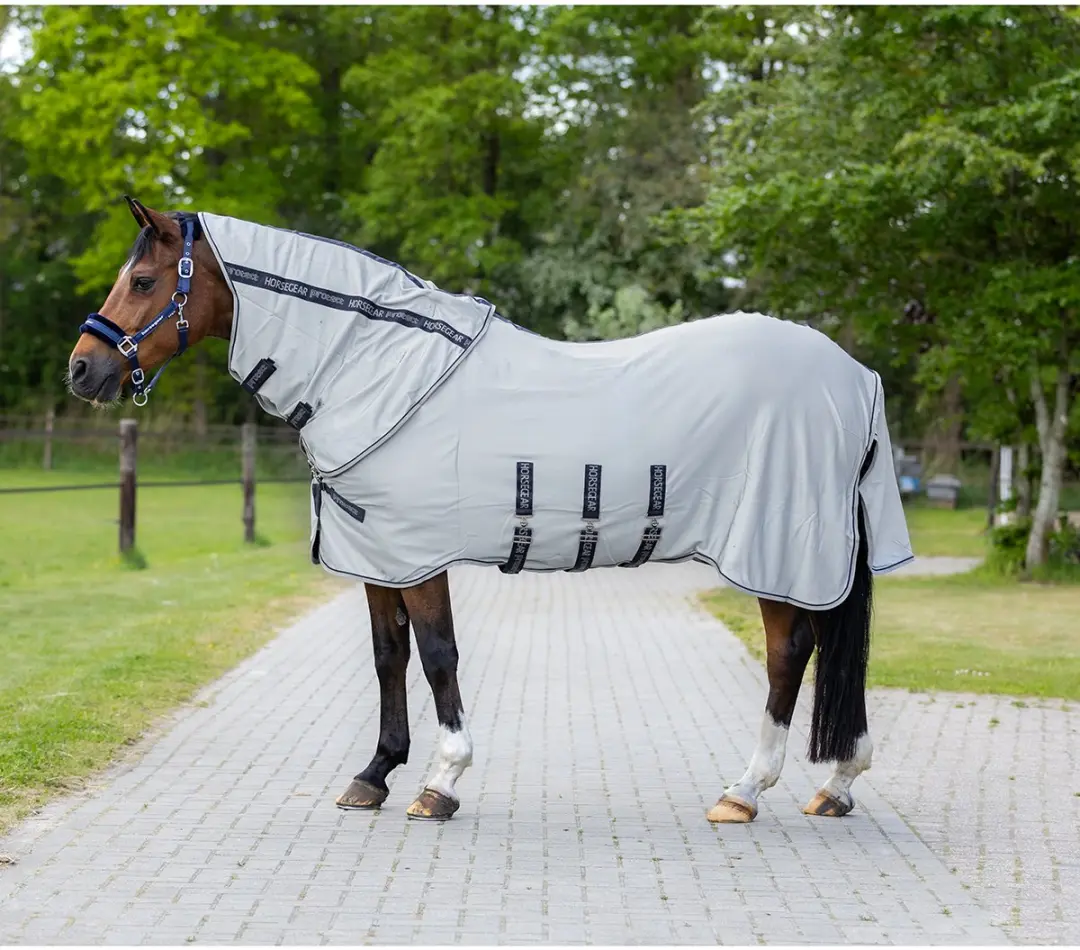 Horsegear Hgprotect V2 Vliegendeken - 135cm Grijs