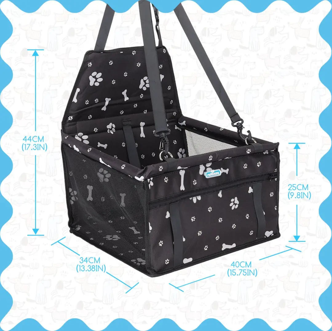 Nobleza Hondenstoel Auto 40x35x45cm - Zwart