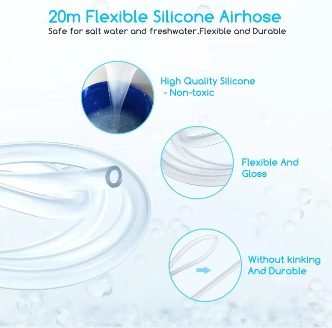 Nobleza Aquarium Luchtslang Siliconen 2m - 6mm