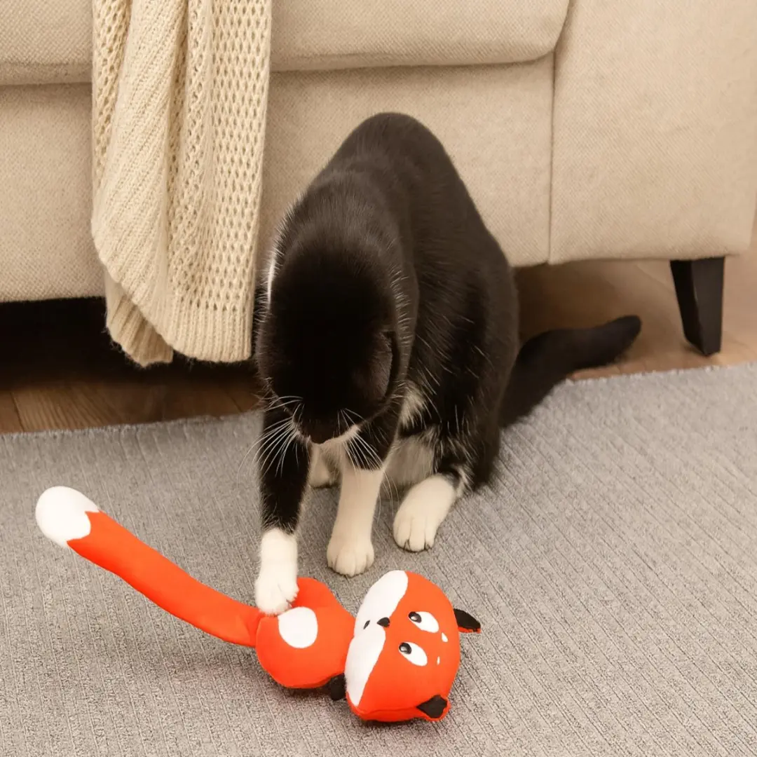 Nobleza Vos Kattenspeelgoed - Catnip - Oranje