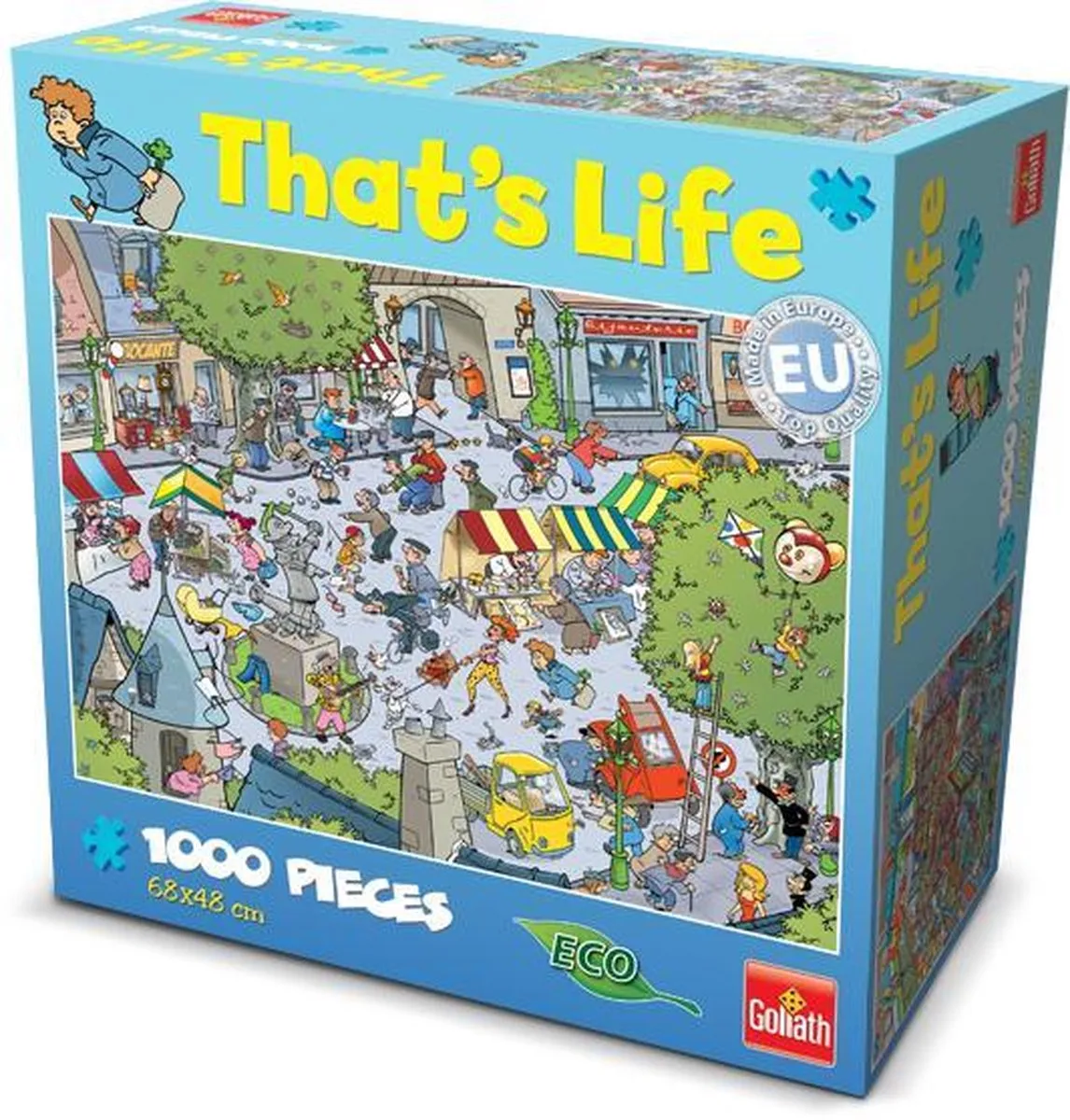 Goliath That's Life 1000pcs Village Puzzel - 1000 Stuks - Groen