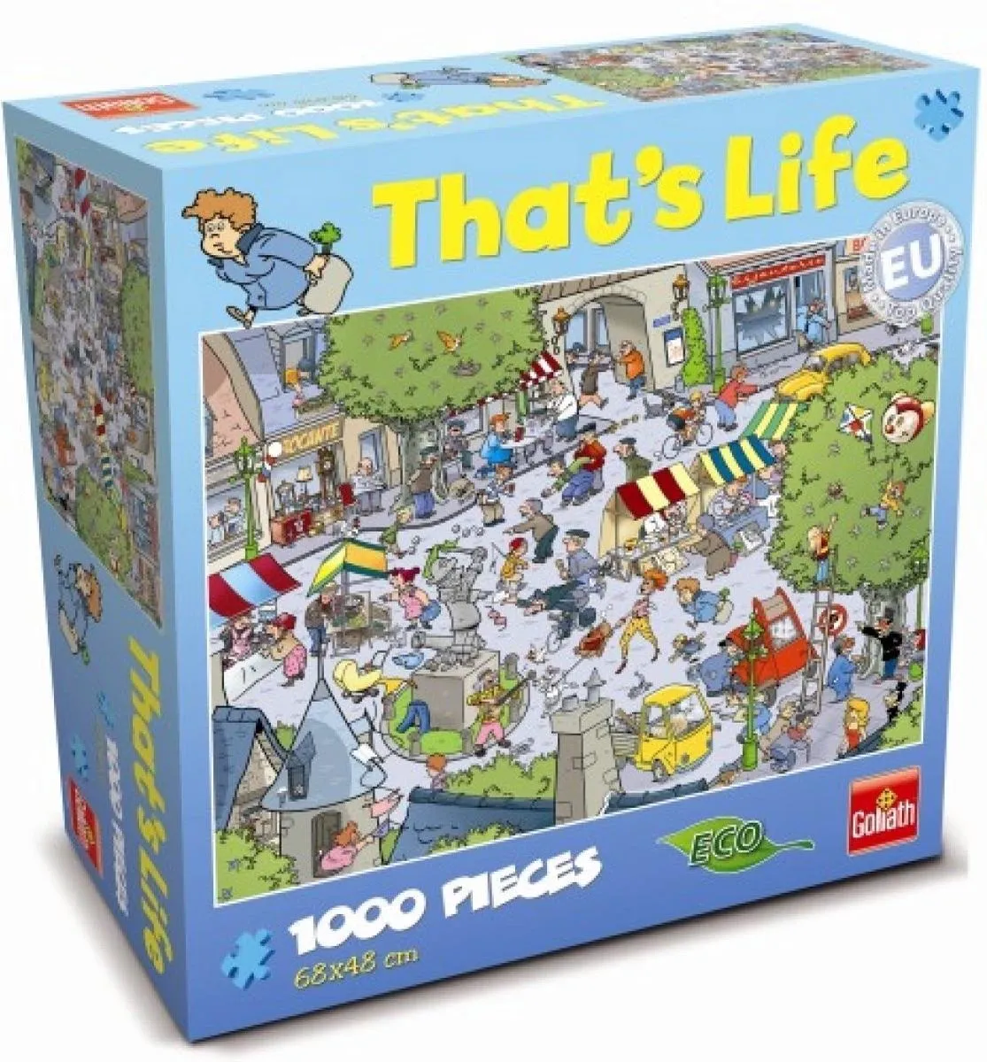 Goliath That's Life 1000pcs Village Puzzel - 1000 Stuks - Groen