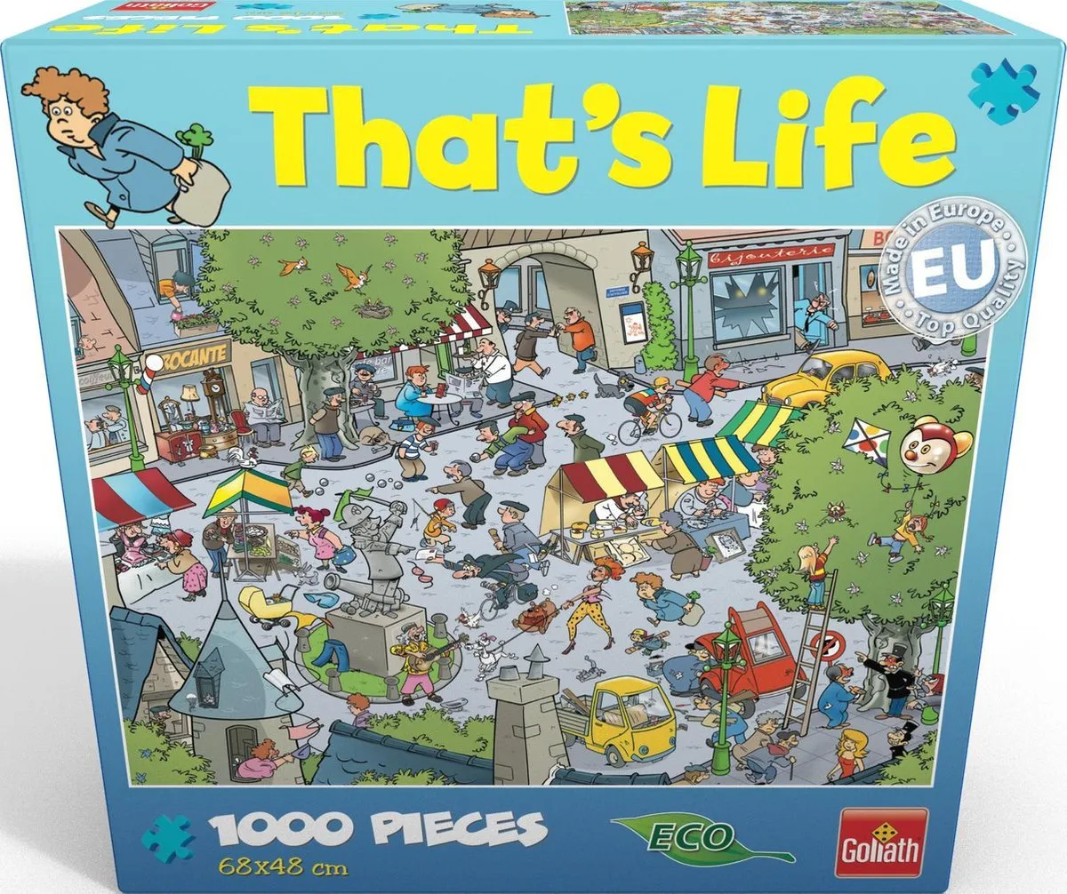 Goliath That's Life 1000pcs Village Puzzel - 1000 Stuks - Groen