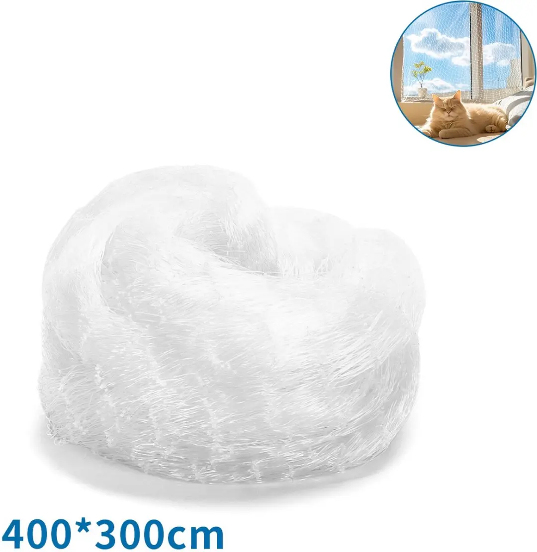 Nobleza Kattennet 3x4m - Transparant - 12m²