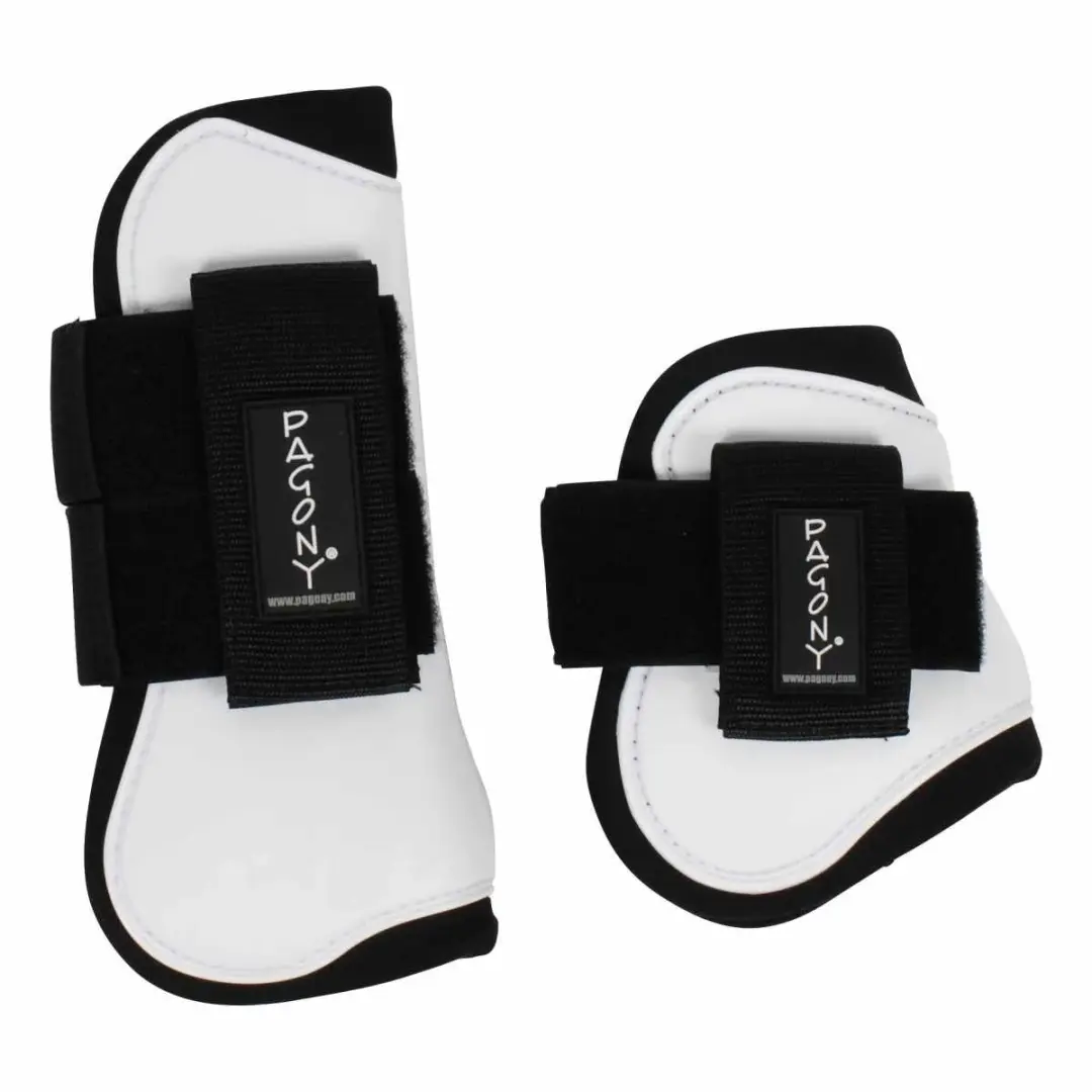 Pagony Pro Velcro Pees- en Kogelbeschermerset Pony - Wit