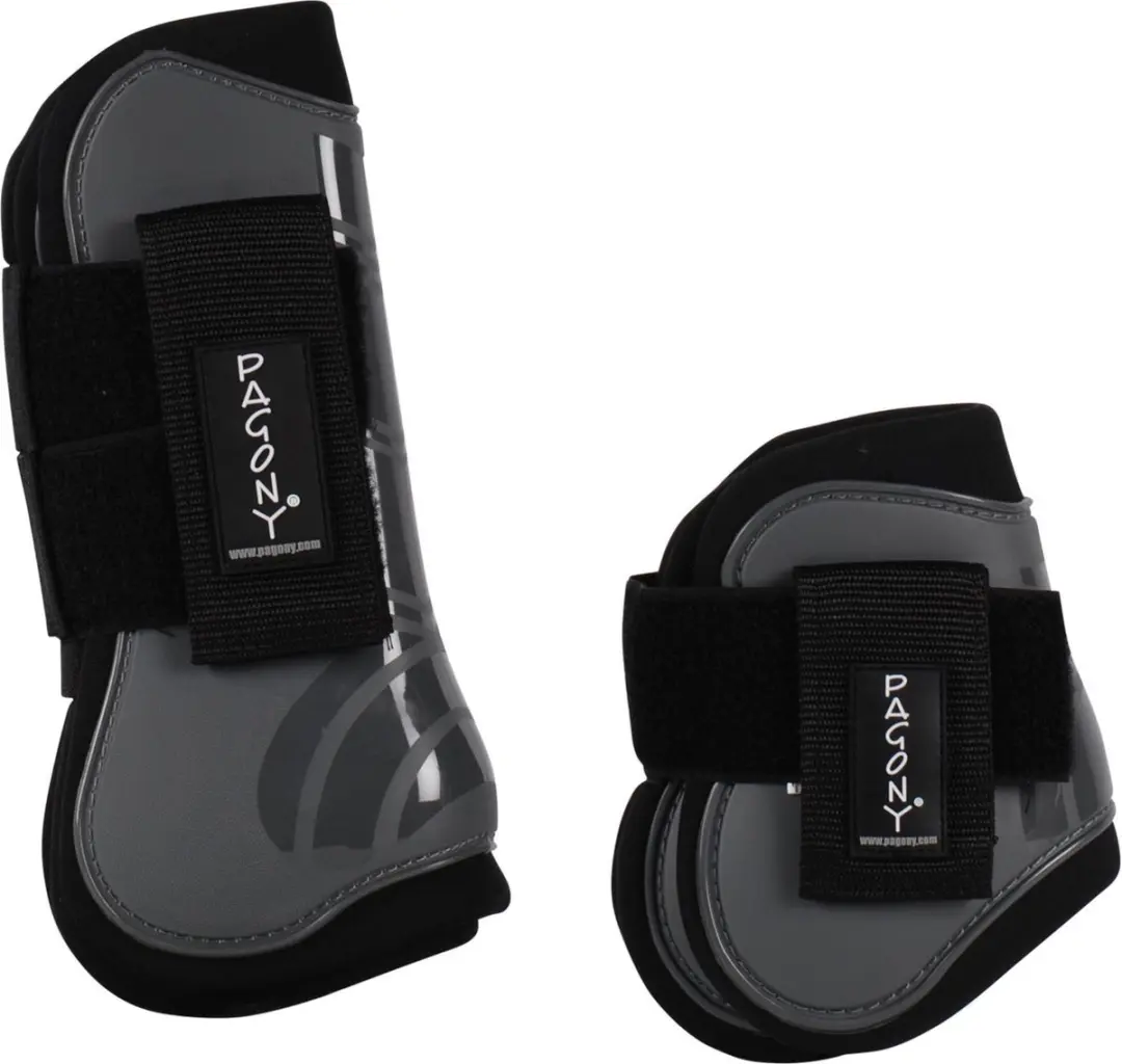 Pagony Pro Velcro Pees- en Kogelbeschermerset Pony - Wit
