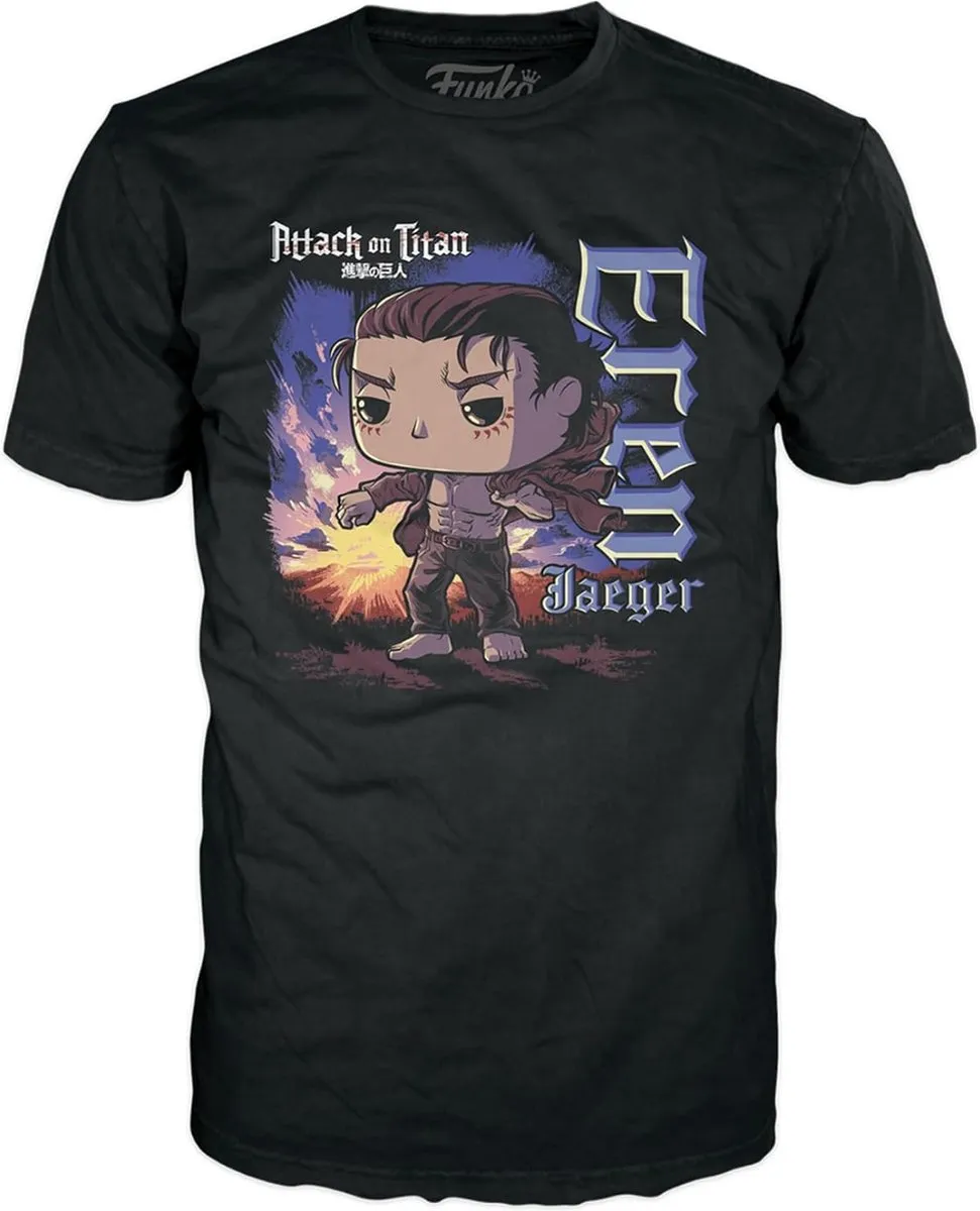 Funko Pop! & Tee Attack on Titan Eren (with Marks) XL - Veelkleurig