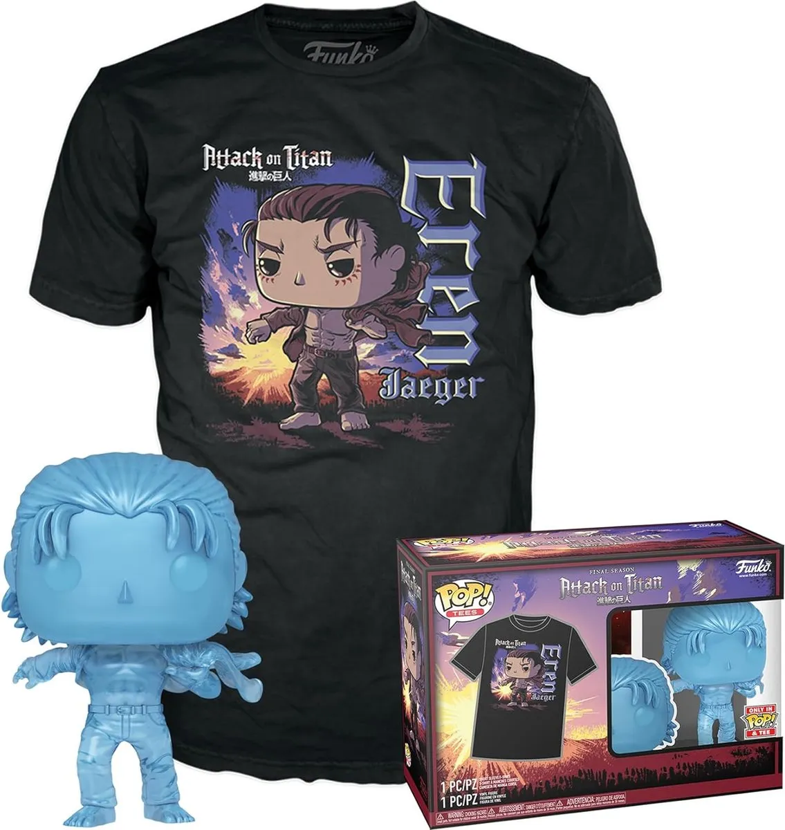 Funko Pop! & Tee Attack on Titan Eren (with Marks) XL