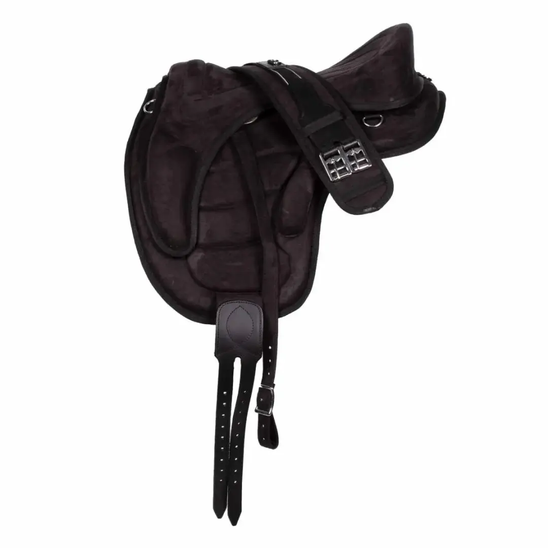 Pagony Boomloos Suede Zadel 16 Inch - Bruin
