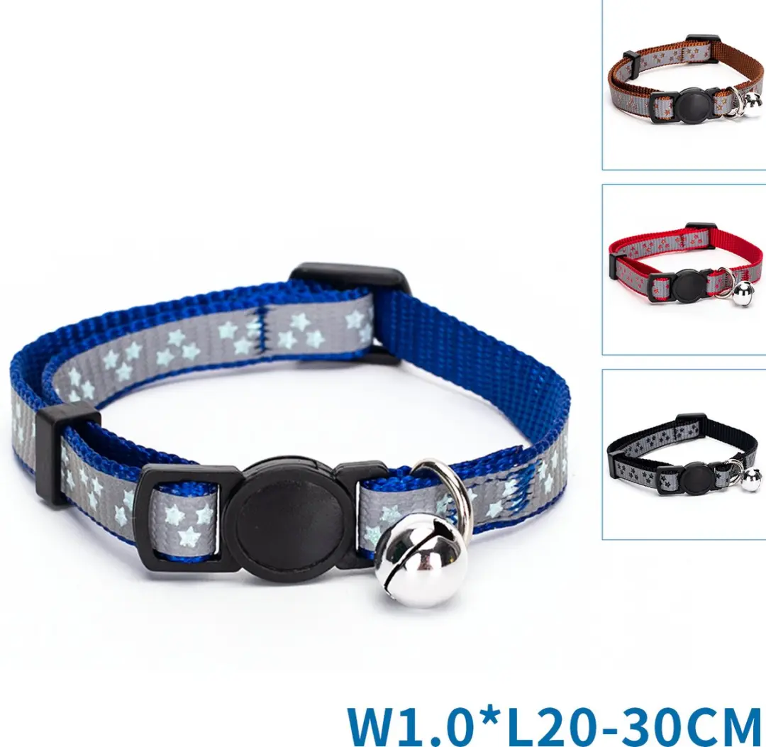 Nobleza Kattenhalsband Reflecterend Bruin - 20-30cm