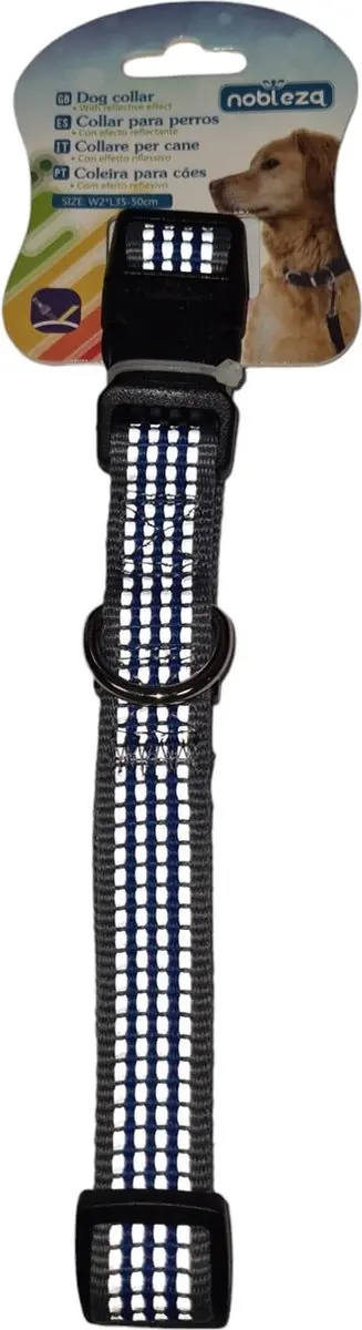Nobleza Hondenhalsband M 35-50cm - Rood