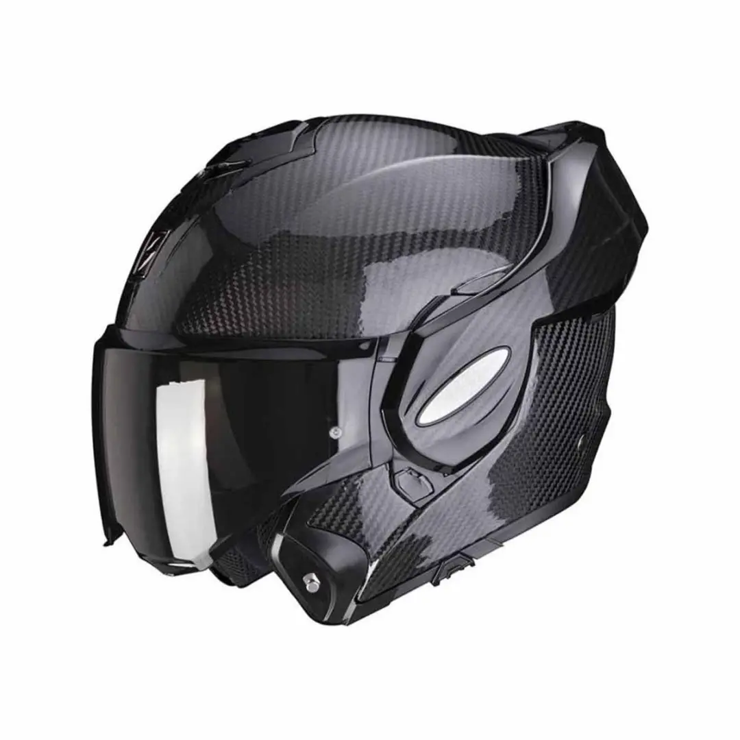 Scorpion Exo-Tech Evo Carbon Glossy Systeemhelm