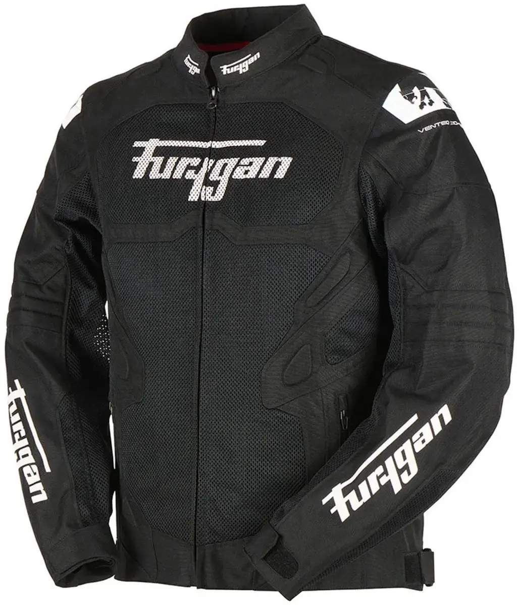 Furygan Atom Vented Evo Jas XXL - Zwart/Wit