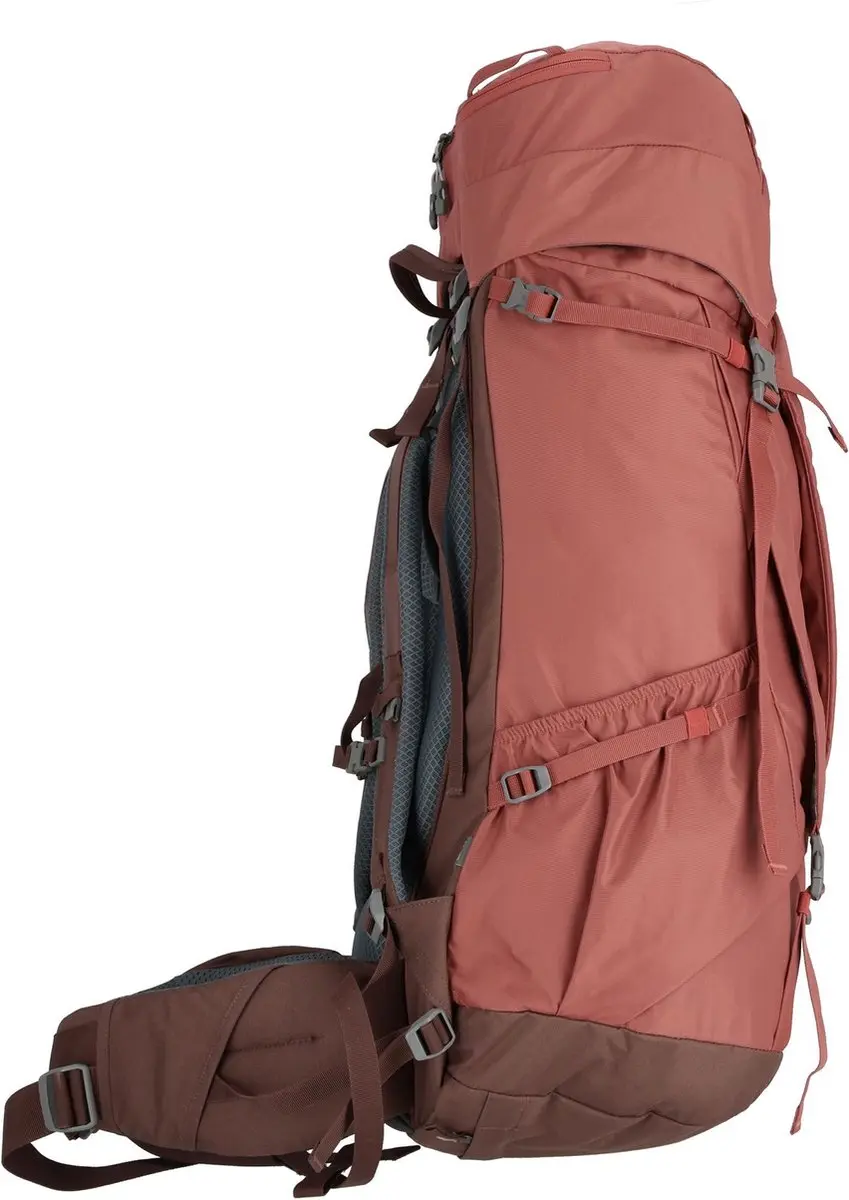 Deuter Voyager 60 Plus Rugzak - 60L - Caspia/Raisin Rood - afbeelding 2 van 6