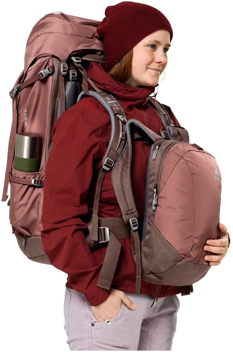 Deuter Voyager 60 Plus Rugzak - 60L - Caspia/Raisin Rood - afbeelding 5 van 6