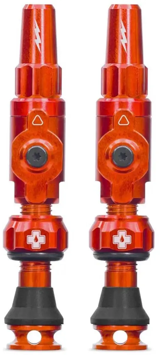 Muc-Off Big Bore Lite Presta Tubeless Ventiel 45mm - Oranje - afbeelding 3 van 3