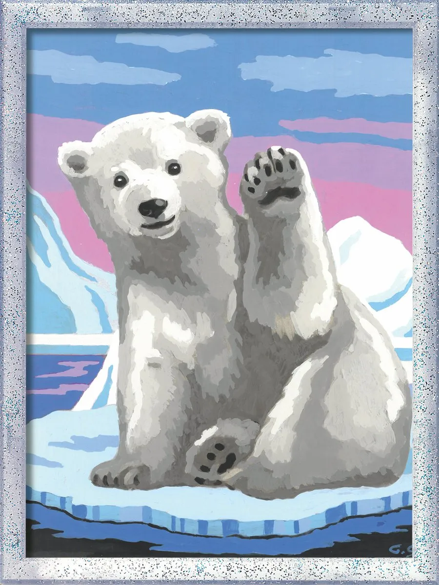 Ravensburger CreArt Pawsome Polar Bear Schilderen op nummer - Multicolor