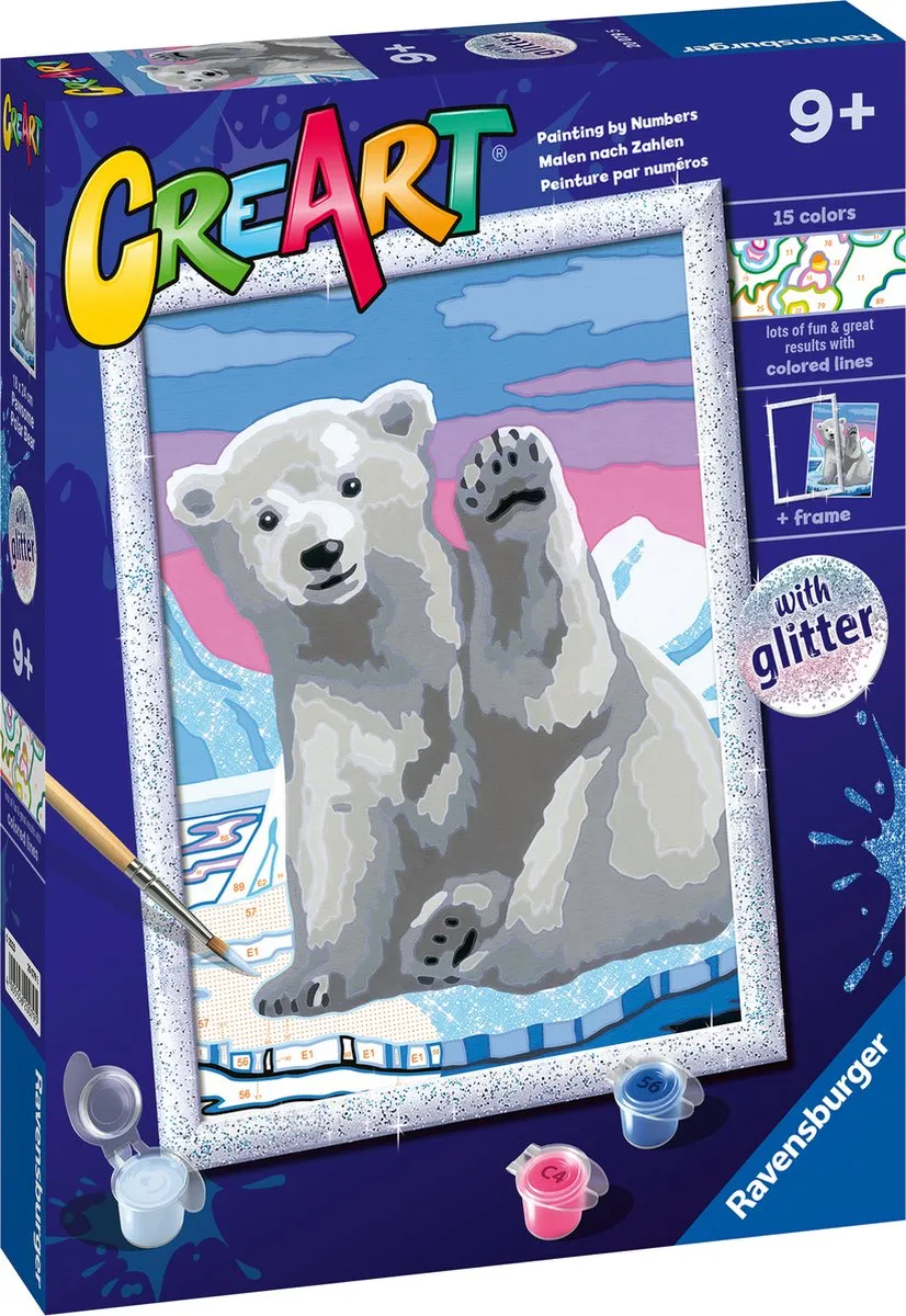 Ravensburger CreArt Pawsome Polar Bear Schilderen op nummer
