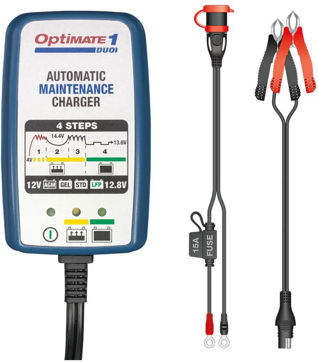 Tecmate Optimate 1 DUO Acculader 12V 0,6A