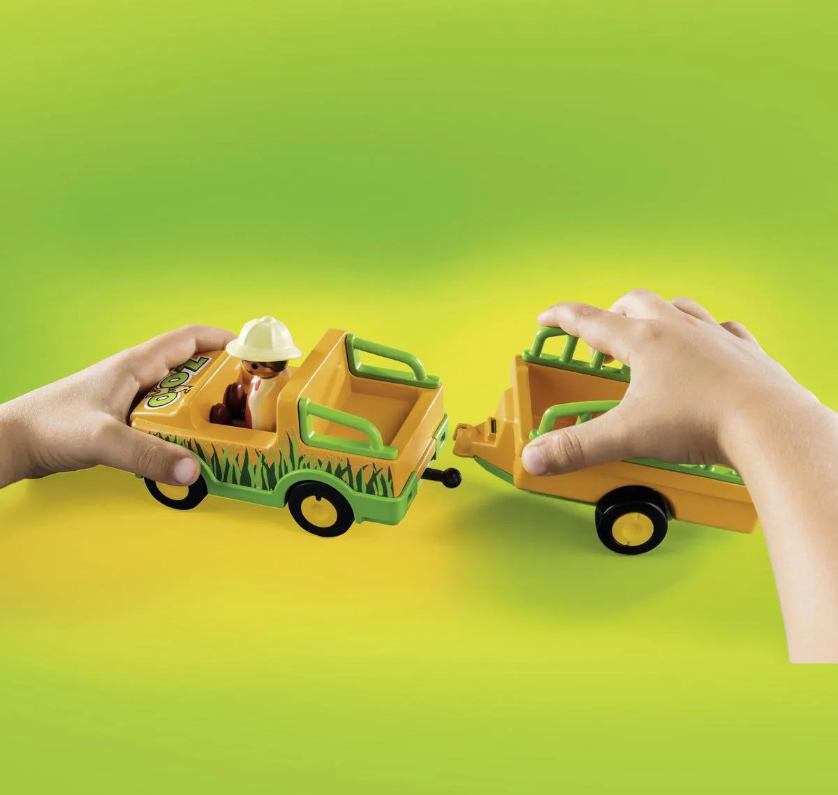 Playmobil 1.2.3 Dierenverzorger met neushoorn 70182