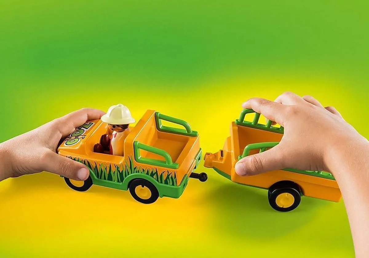 Playmobil 1.2.3 Dierenverzorger met neushoorn 70182