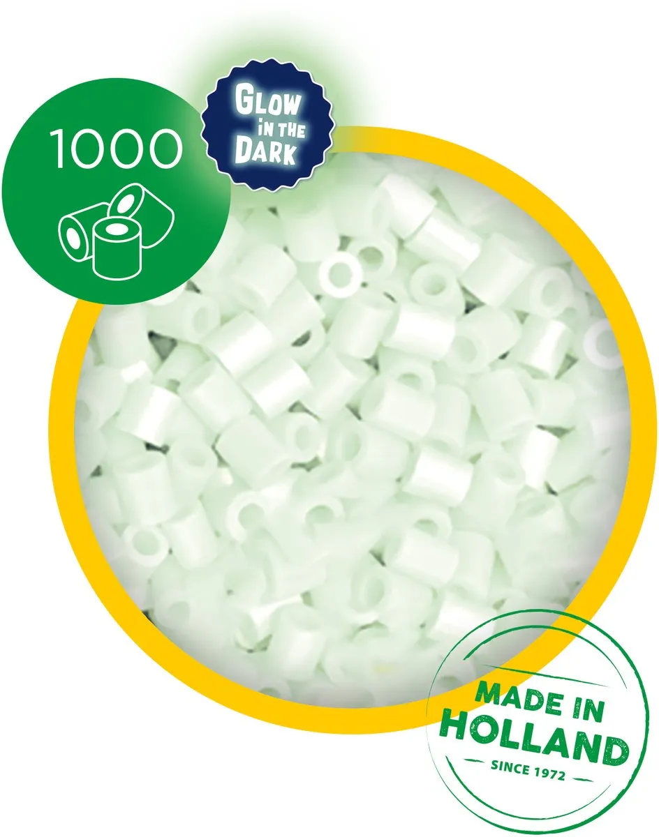 SES Creative Beedz Glow in the Dark Strijkkralen 1000 Stuks