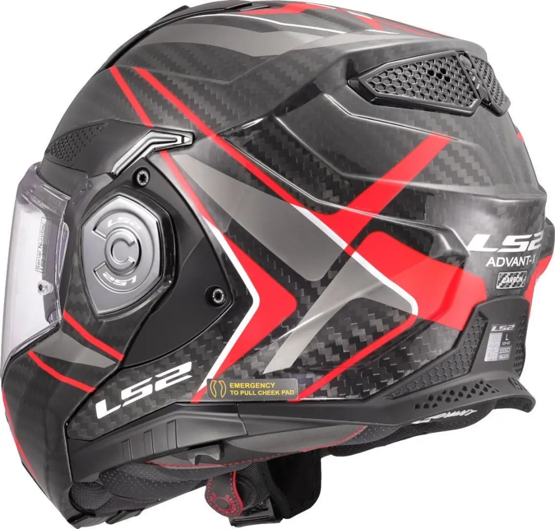 LS2 FF901 Advant X C Future II Helm - Maat L - Rood