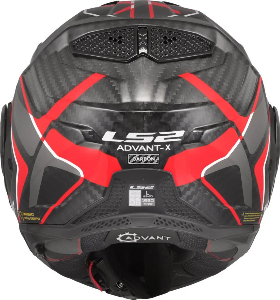 LS2 FF901 Advant X C Future II Helm - Maat L - Rood