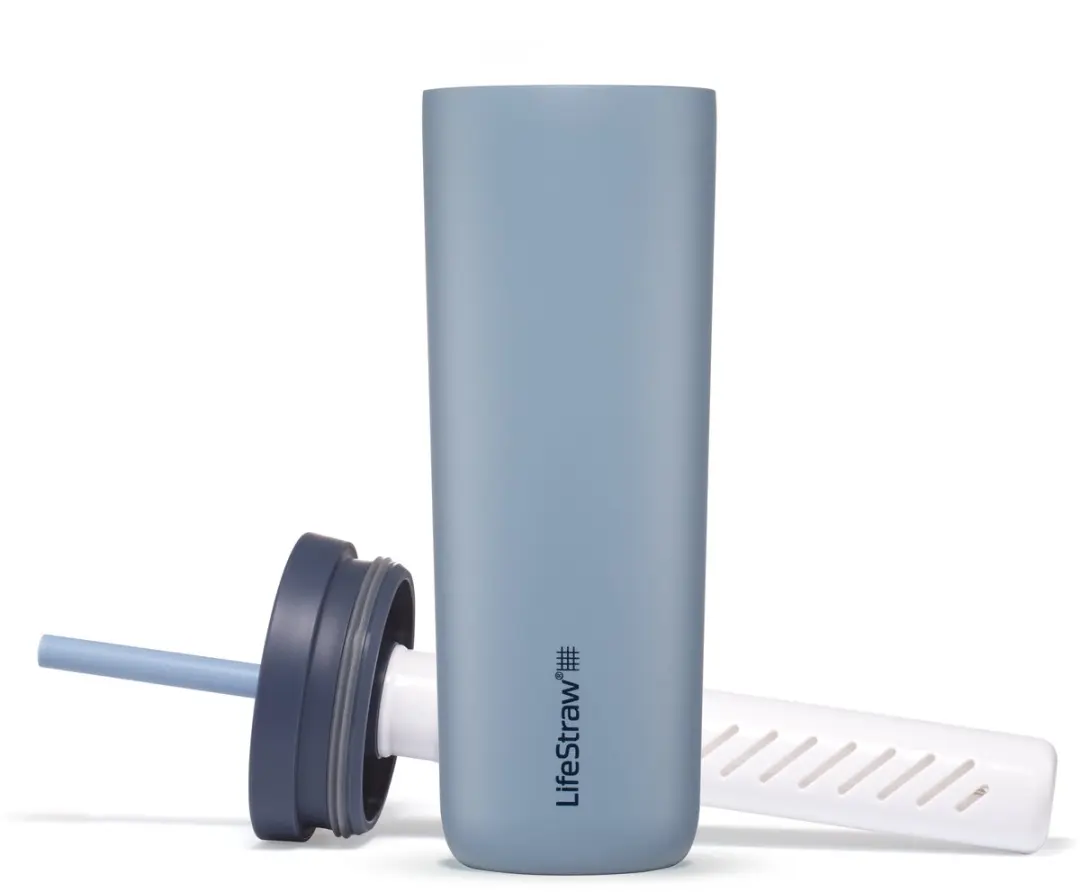 LifeStraw Go Tumbler 500ml Waterfilterfles - Lichtblauw - afbeelding 5 van 6