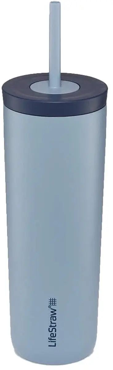 LifeStraw Go Tumbler 500ml Waterfilterfles - Lichtblauw - afbeelding 6 van 6