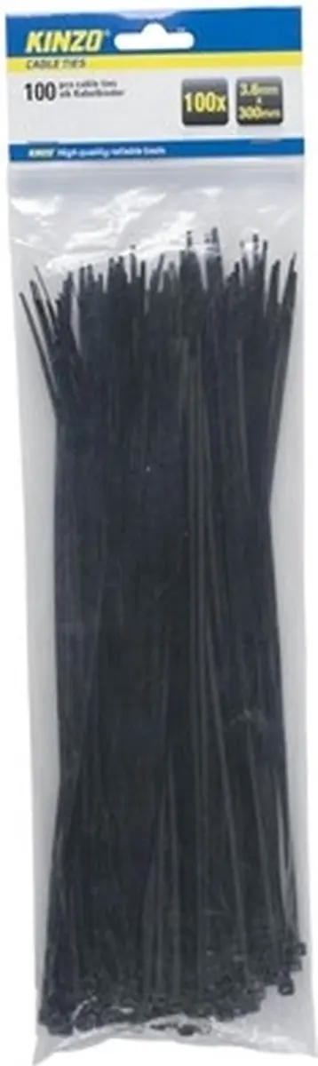 Cable tie 100pcs 3.6x300mm Bla