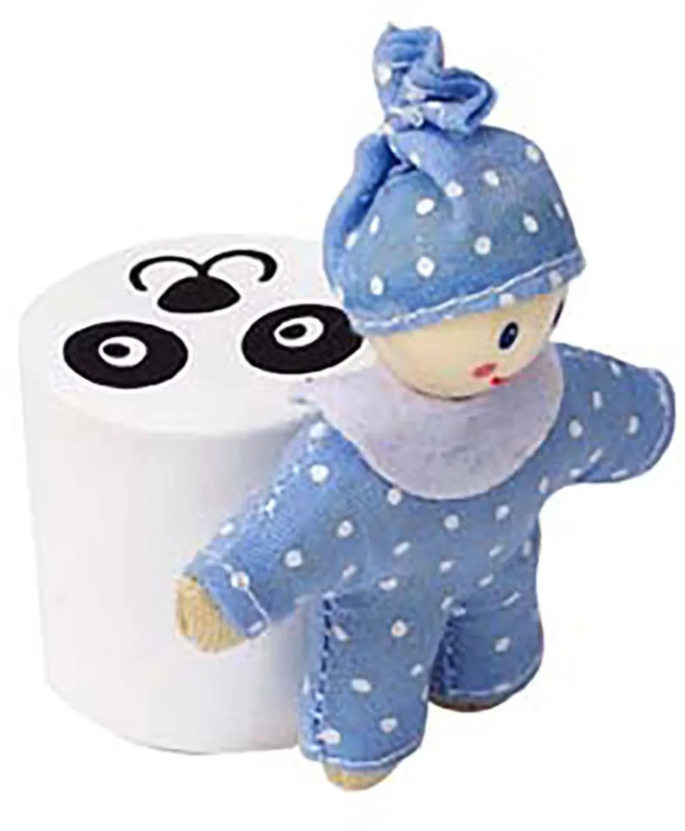 Hape Babykamer Poppenhuis - 7 Meubels 1 Pop - Veelkleurig