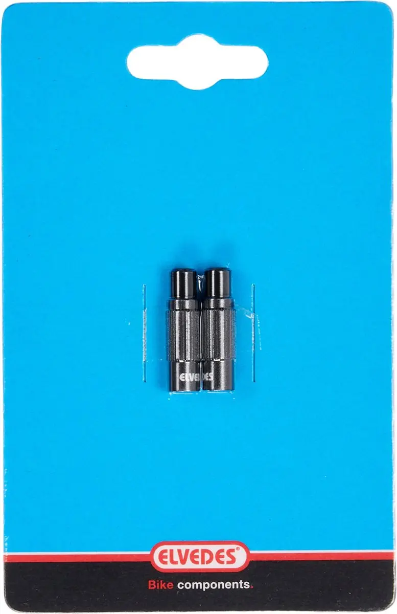 Elvedes Derailleurfijnafstellers 28x4,2mm - 2 Stuks - Zwart