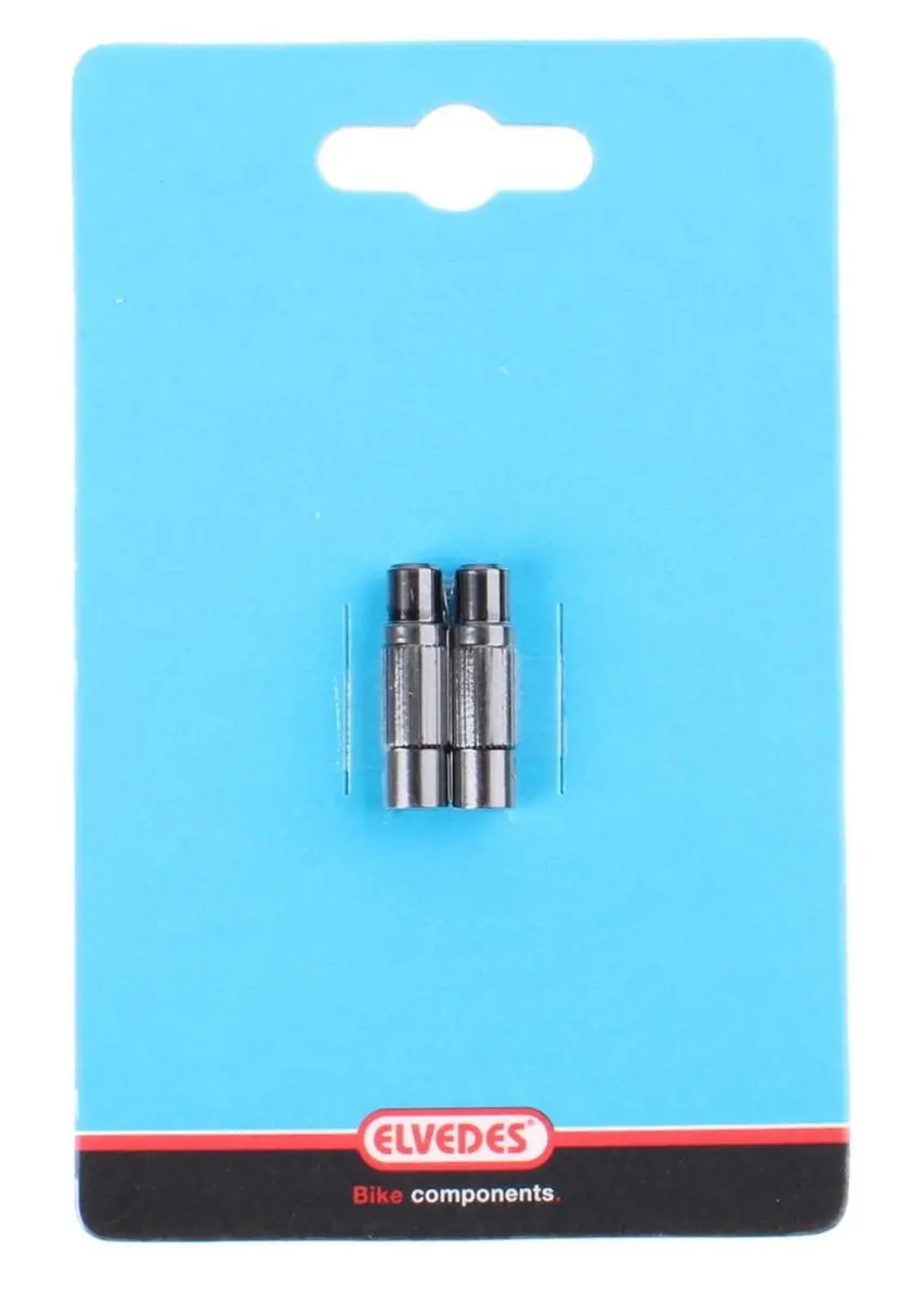 Elvedes Derailleurfijnafstellers 28x4,2mm - 2 Stuks - Zwart