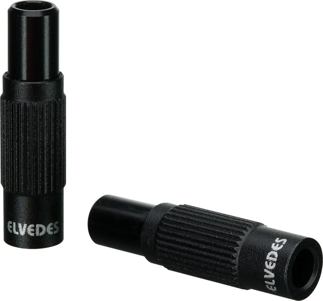 Elvedes Derailleurfijnafstellers 28x4,2mm - 2 Stuks - Zwart