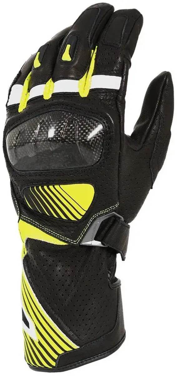 Macna Airpack Motorhandschoen M - Zwart/Geel