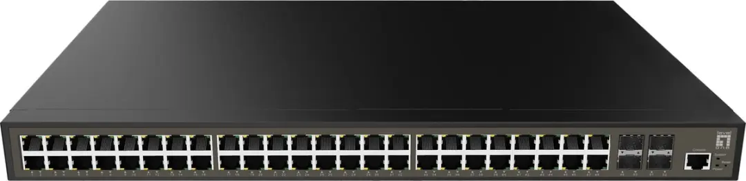 LevelOne GTP-5271 Managed L3Lite Switch - 52 PoE Poorten - 4x 10GbE SFP+