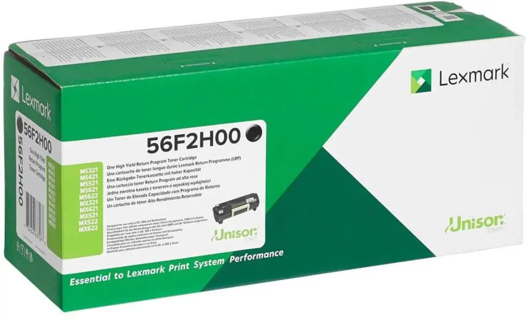 Lexmark 56F2H00 Toner - Zwart