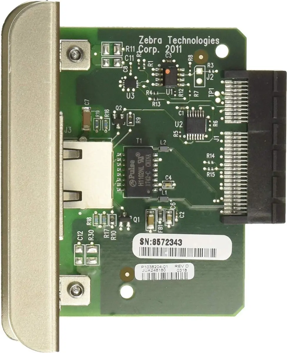 Zebra ZT2X0 ZebraNet Printserver 10/100 - Metaal