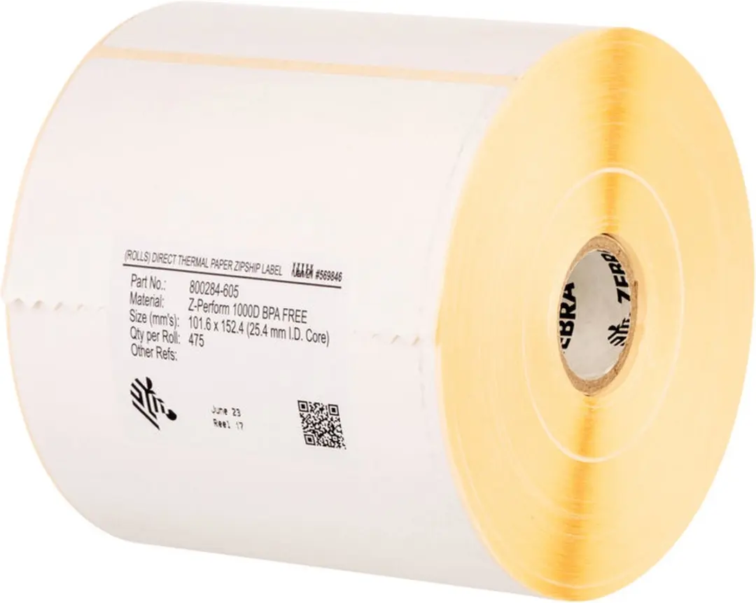 Zebra Z-Perform 1000T 880018-038 Printeretiketten - Wit