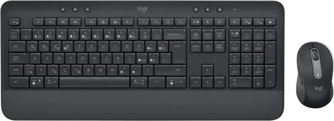Logitech 920-011006 Toetsenbord met Muis - QWERTZ Tsjechisch - Grafiet