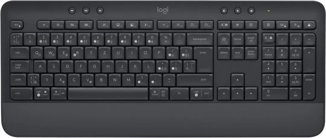 Logitech 920-011006 Toetsenbord met Muis - QWERTZ Tsjechisch - Grafiet