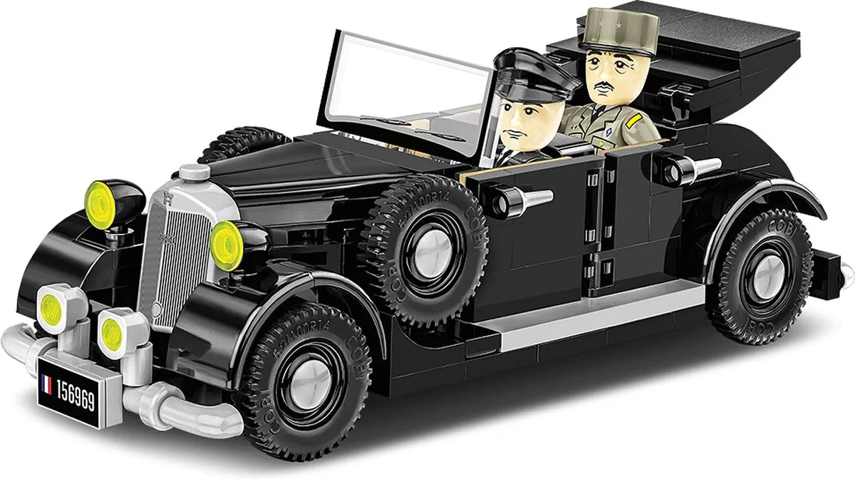 Cobi WW2 2261 De Gaulle's Horch 830BL - 1:35 - 244 Onderdelen
