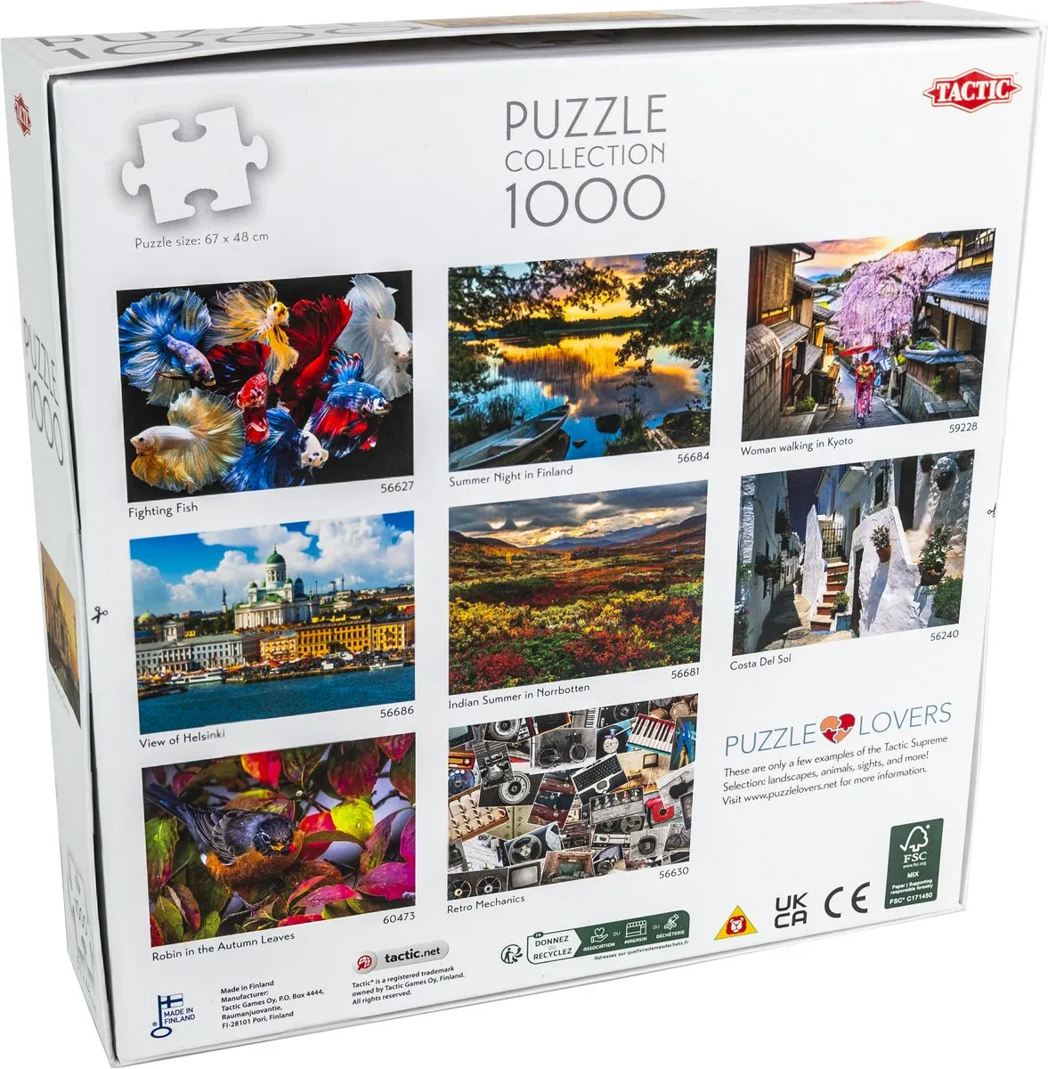 Tactic Puzzle 1000 Taj Mahal bij Zonsondergang - 1000 Stuks - Meerkleurig