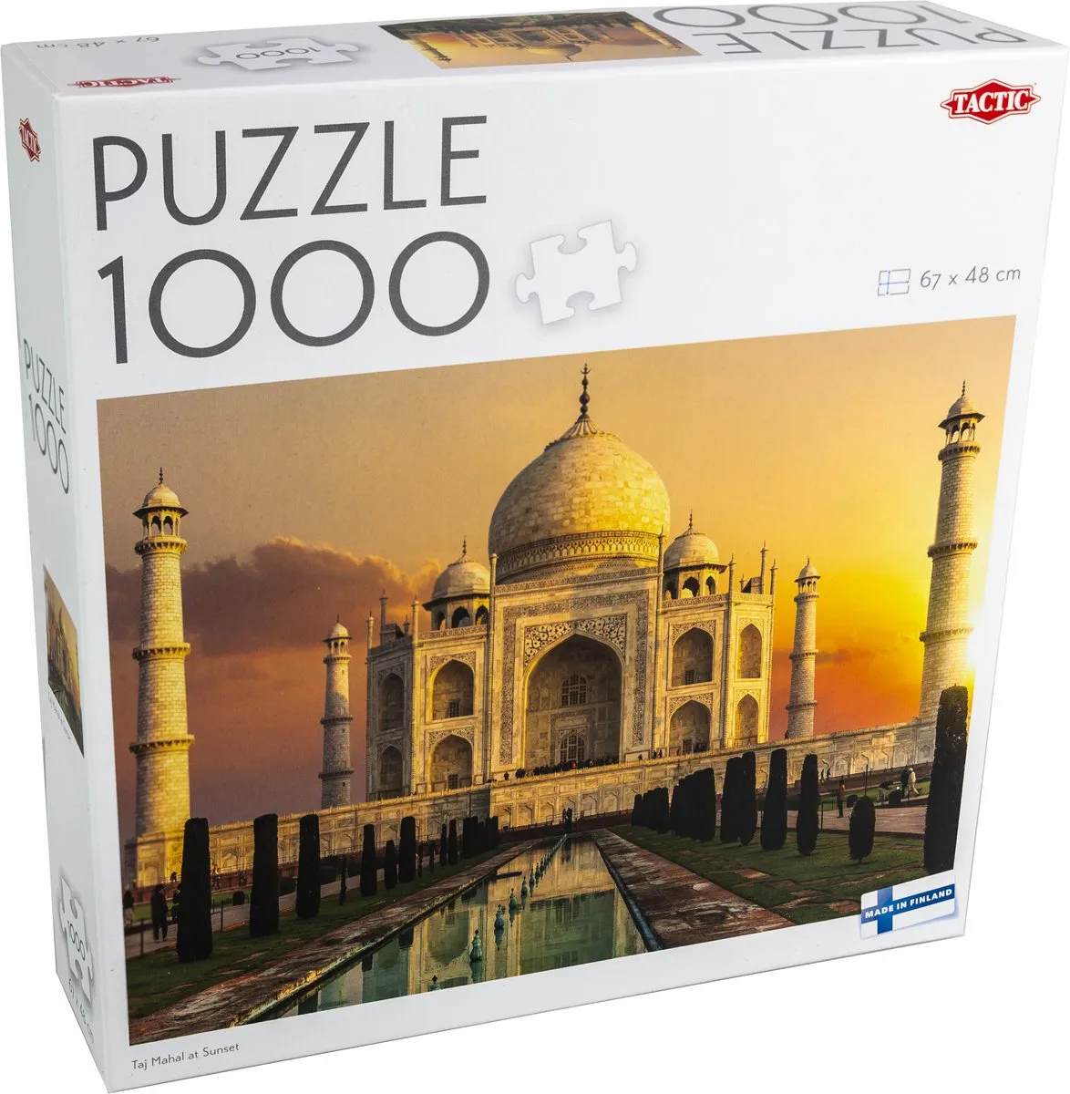 Tactic Puzzle 1000 Taj Mahal bij Zonsondergang - 1000 Stuks - Meerkleurig
