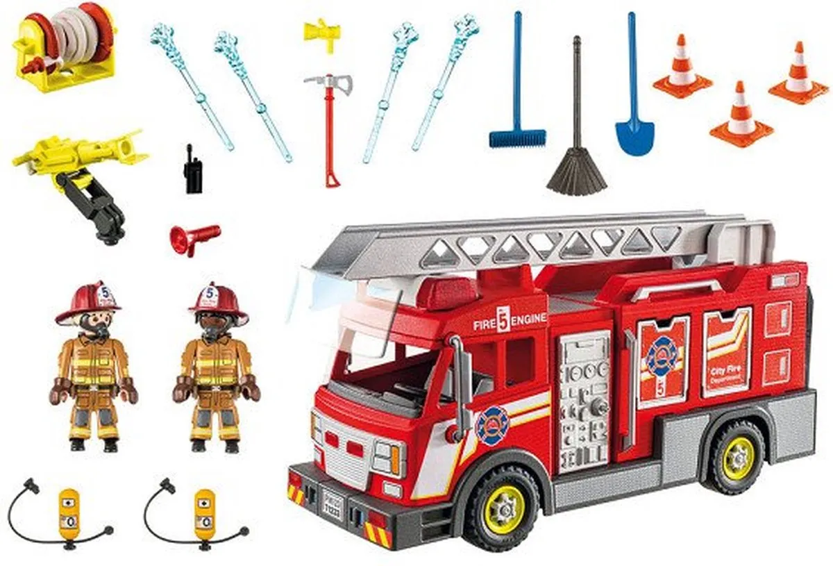 Playmobil Brandweerwagen 71233 - Multicolor - afbeelding 6 van 6