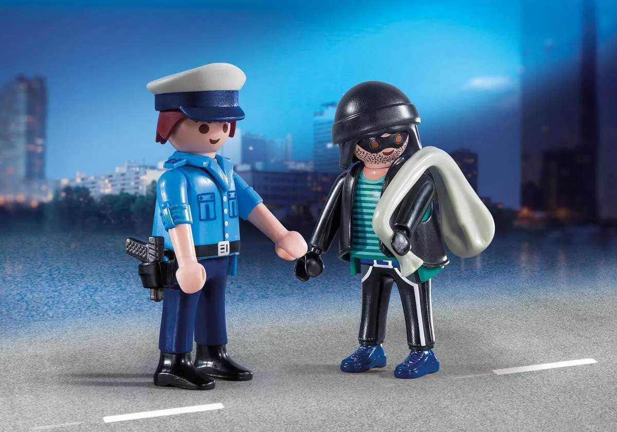 Playmobil DuoPack Politieagent & Dief 9218 - Multicolor
