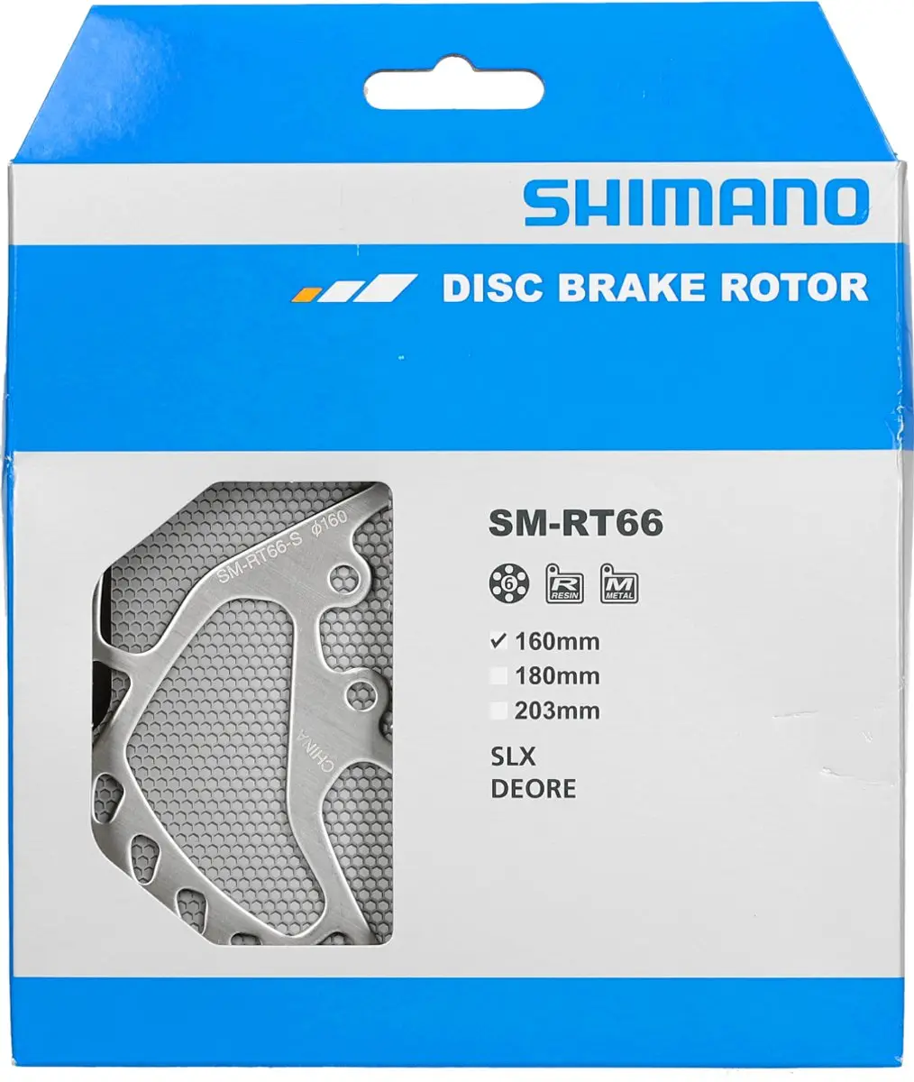 Shimano SM-RT66S SLX Remschijf 160mm - Zilver